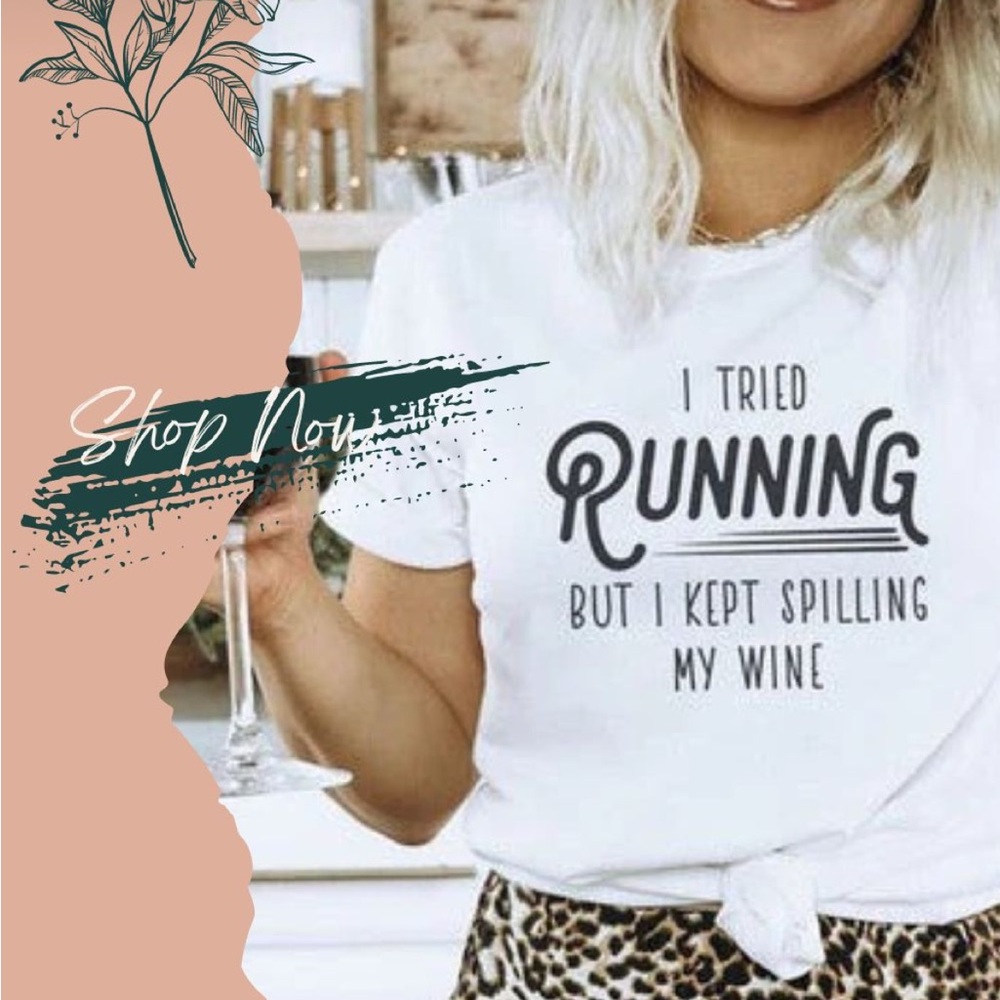 Boutique White Cotton Graphic Tee - Picture 2 of 10